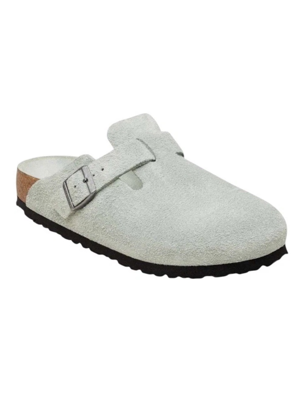 NEW Birkenstock Men's Boston Clog Pure Sage Size 43 Suede Leather Slide 10  10.5